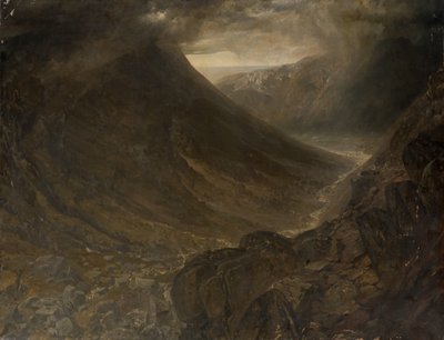 Wasdale Head from Styhead Pass, Cumbria by Alfred William Hunt