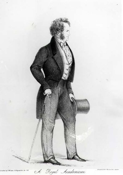 A Royal Academician, a Portrait of Charles Landseer (1799-1879), pub. by Thomas McLean, 1843 by Alfred d Orsay