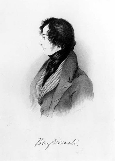 Portrait of Benjamin Disraeli by Alfred d Orsay