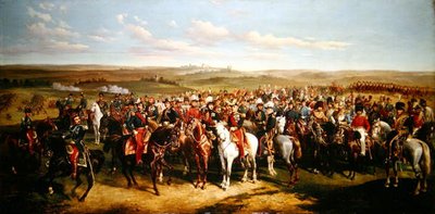 Visit of Prince Albert to the Emperor Napoleon III on the heights near Boulogne, 8th September 1854 by Alfred de Prades