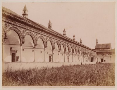 La Certosa di Pavia: The large Courtyard by Alfredo Noack