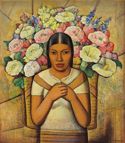 Flower Seller; Vendedora de flores, c.1934 by Alfredo Ramos Martinez