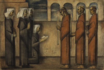 Friars and Nuns, c.1934 by Alfredo Ramos Martinez