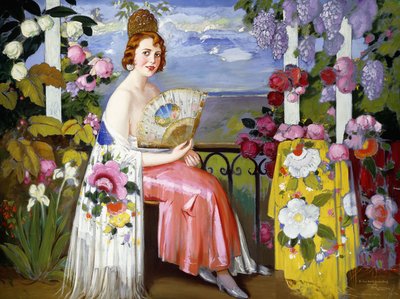 Mariquita and Flowers by Alfredo Ramos Martinez