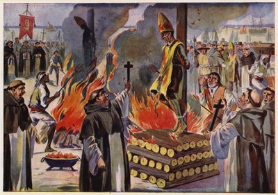 Execution by Burning Under the Portuguese Inquisition by Alfredo Roque Gameiro