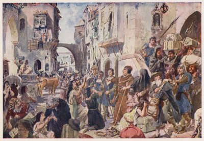 Expulsion of the Jews from Portugal by Alfredo Roque Gameiro