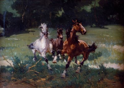 Running Horses by Alfredo Tominz