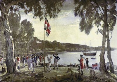 The Founding of Australia by Capt. Arthur Phillip, 26th January 1788 by Algernon Mayow Talmage