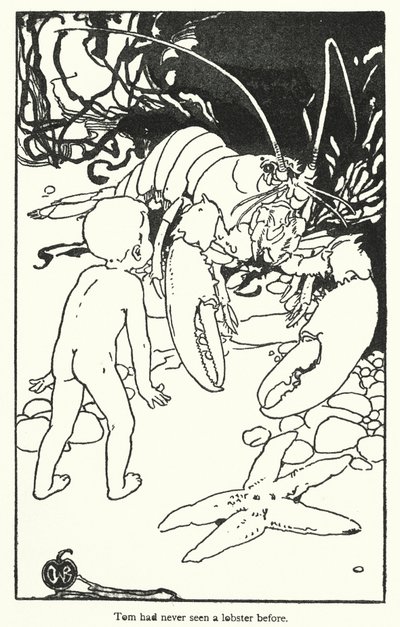 Illustration for The Water-Babies by Charles Kingsley by Alice Bolingbroke (after) Woodward