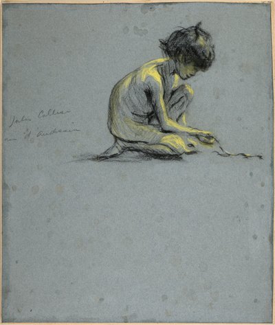 Crouching Boy with Snake by Alice Pike Barney