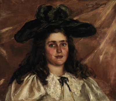 Laura Alice in Big Hat, ca. 1892-1895 by Alice Pike Barney