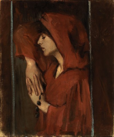 Woman with Red Hood, late 19th-early 20th century by Alice Pike Barney