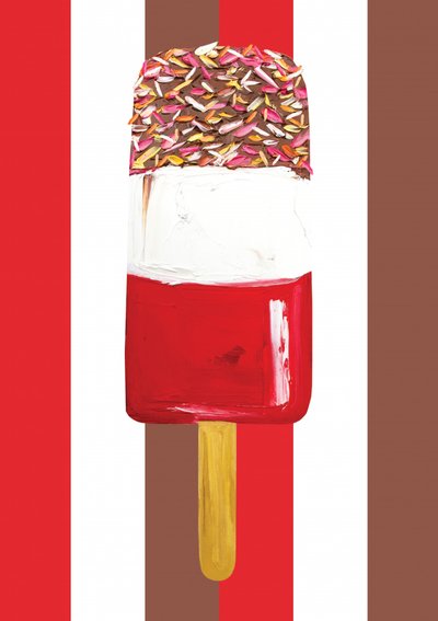 Layered Popsicle With Sprinkles by Alice Straker