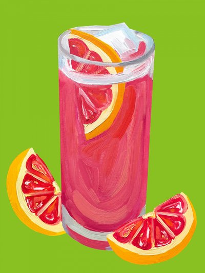 Pink Grapefruit Cocktail by Alice Straker