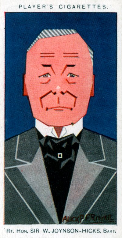 William Joynson-Hicks, 1st Viscount Brentford, British Statesman by Alick P. F. Ritchie