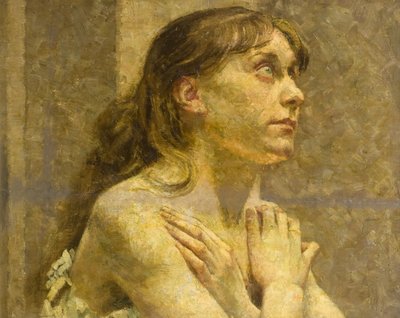 Girl Praying by Alick Penrose Forbes Ritchie