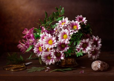 Rustic Floral Still Life by Alina Lankina