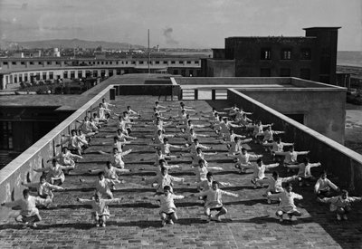 Villa Rosa Maltoni Mussolini: Young Students Exercising by Fratelli Alinari
