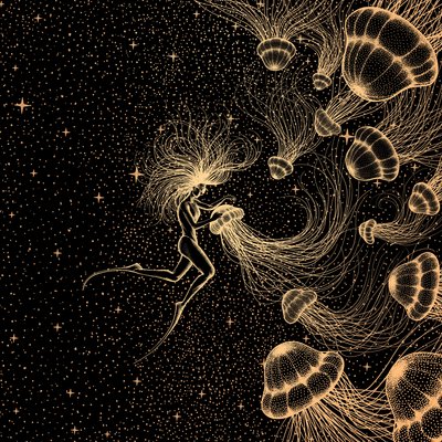 Cosmic Jellyfish Dream by Alirıza ÇAKIR