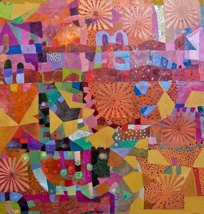 Vibrant Geometric Patchwork by Alise Loebelsohn