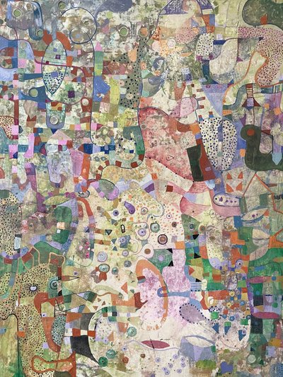 Vibrant Patterned Abstraction by Alise Loebelsohn