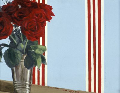 Red Red Roses by Alix Contemporary Artist Soubiran Hall