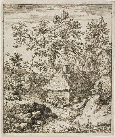 Landscape with a Millstone by Allaert van Everdingen