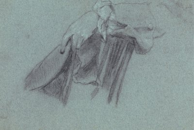Study of a Hand Holding a Hat by Allan Ramsay