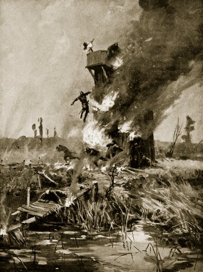 The Burning of the Sorceress Outside Ely by Allan Stewart