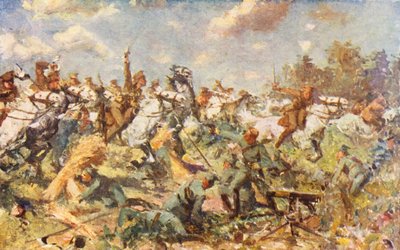 WW1: The Charge of the Scots Greys, August 1914 by Allan Stewart