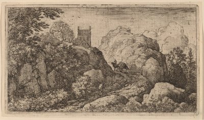 Cart in a Narrow Pass by Allart van Everdingen