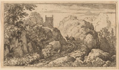 Cart in a Narrow Pass by Allart van Everdingen