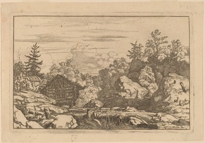 Cottages at the Bank by Allart van Everdingen