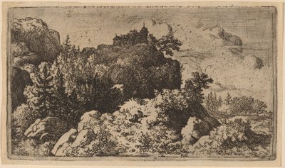 Firs in the Defile by Allart van Everdingen
