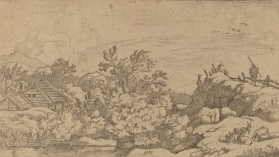 Goat Herd on a Hill, probably c. 1645-1656 by Allart van Everdingen