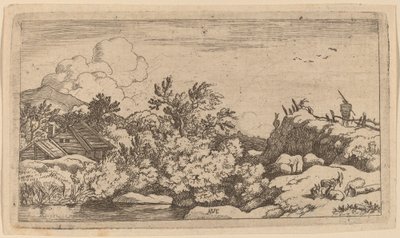 Goat Herd on a Hill by Allart van Everdingen