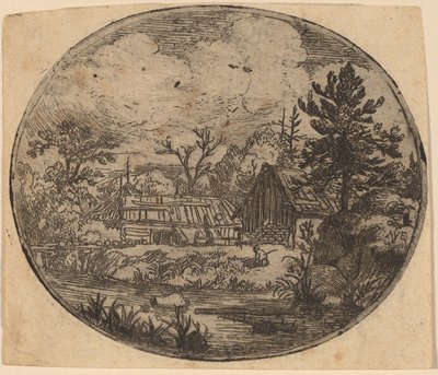 Hamlet at the Bank of a River by Allart van Everdingen
