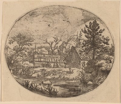Hamlet at the Bank of a River by Allart van Everdingen
