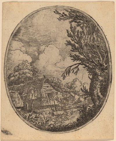 Hamlet between the Trees by Allart van Everdingen