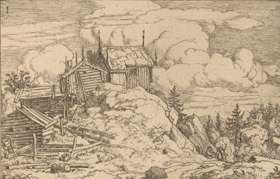 Hamlet on a Hill by Allart van Everdingen