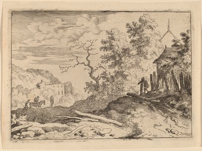 Hut with the Remains of a Hedge by Allart van Everdingen