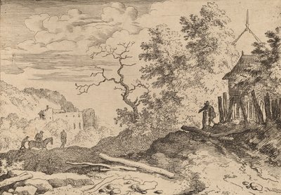Hut with the Remains of a Hedge, probably c. 1645-1656 by Allart van Everdingen