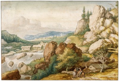 Landscape with Three Horsemen by Allart van Everdingen