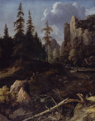 Norwegian Mountain Landscape by Allart van Everdingen