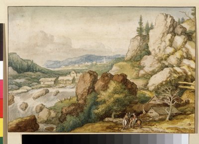 Landscape with Three Horsemen by Allart van Everdingen