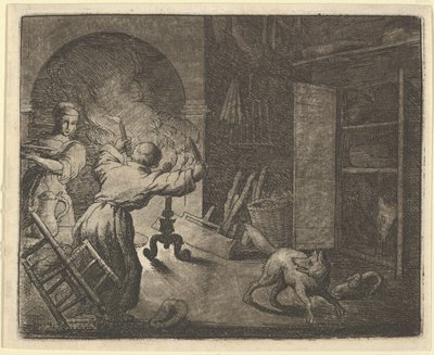 Renard Escapes with a Chicken that he Stole from a Clergyman