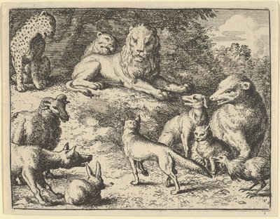 Renard is Accused by the Animals Before the Lion, 1650-75 by Allart van Everdingen