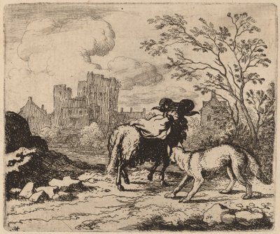 Reynard Asks the Ram to Deliver a Document by Allart van Everdingen