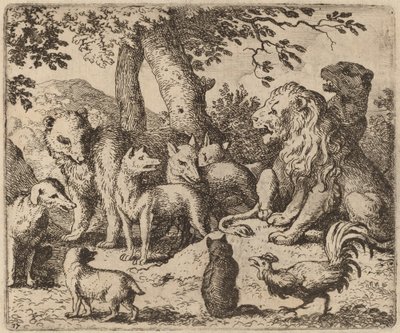 Reynard Attempts to Clear Himself, probably c. 1645-1656 by Allart van Everdingen