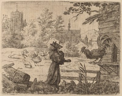 Reynard Disguised as a Monk by Allart van Everdingen